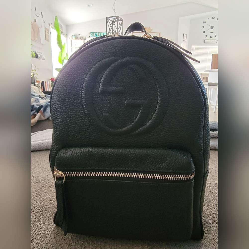 Gucci Soho chain backpack leather